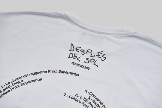 TRACK LIST TEE "DESPUÉS DEL SOL"