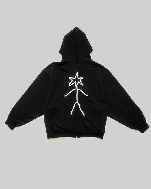 HOODIE  BLACK "DESPUÉS DEL SOL"