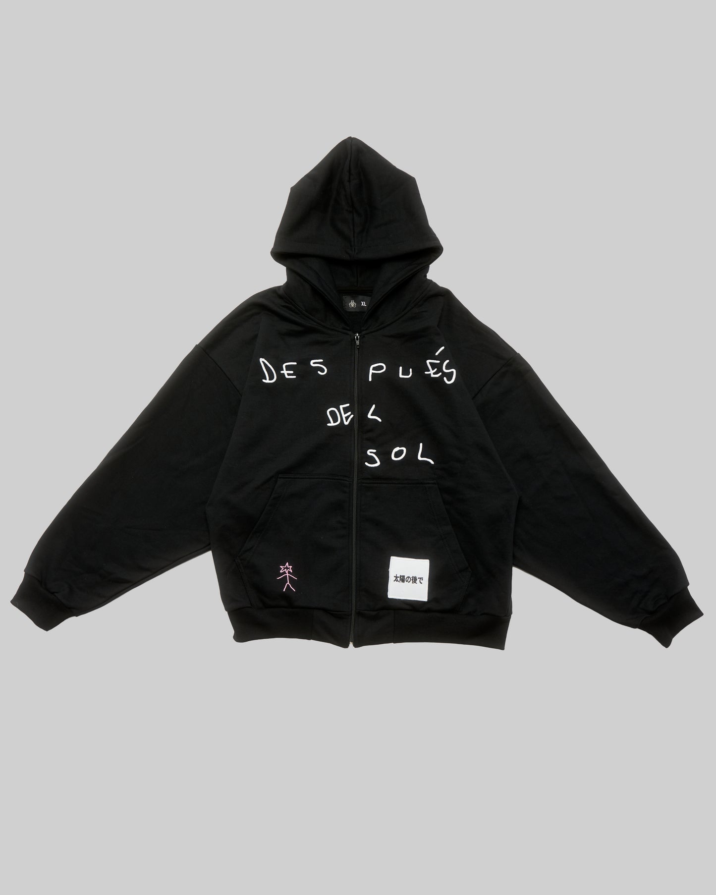 HOODIE  BLACK "DESPUÉS DEL SOL"