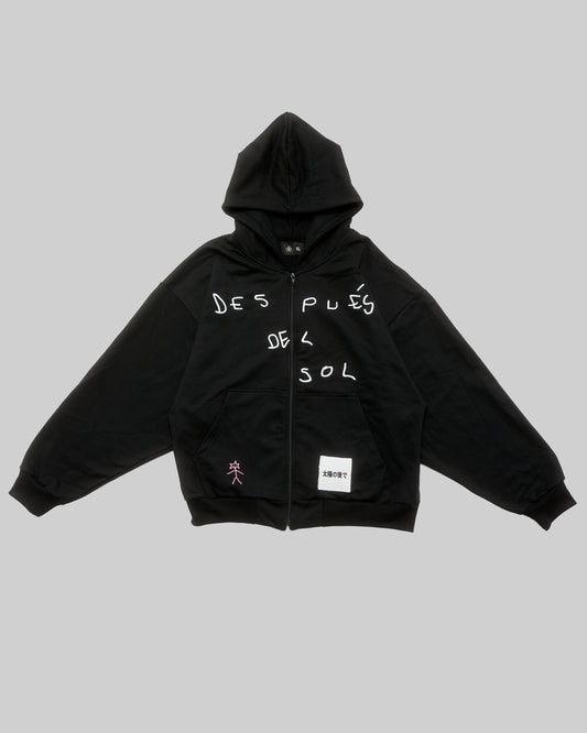 HOODIE  BLACK "DESPUÉS DEL SOL"