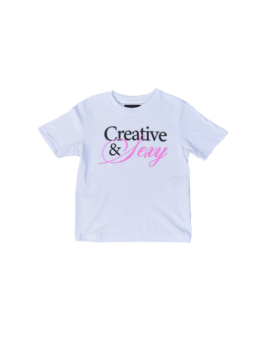 Sexy and Creative Baby Tee Blanca
