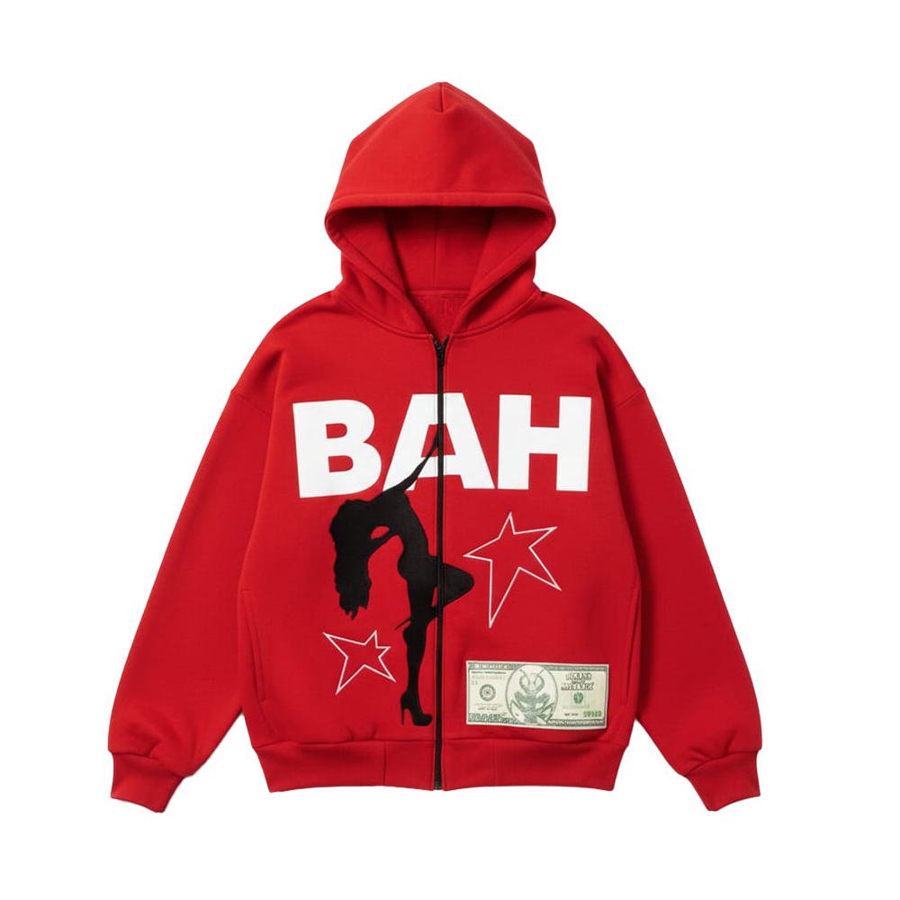 HOODIE STRIPER ROJO