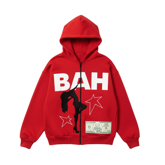 HOODIE STRIPER ROJO